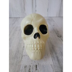 Plastic AS IS skeleton skull Halloween head prop decor
